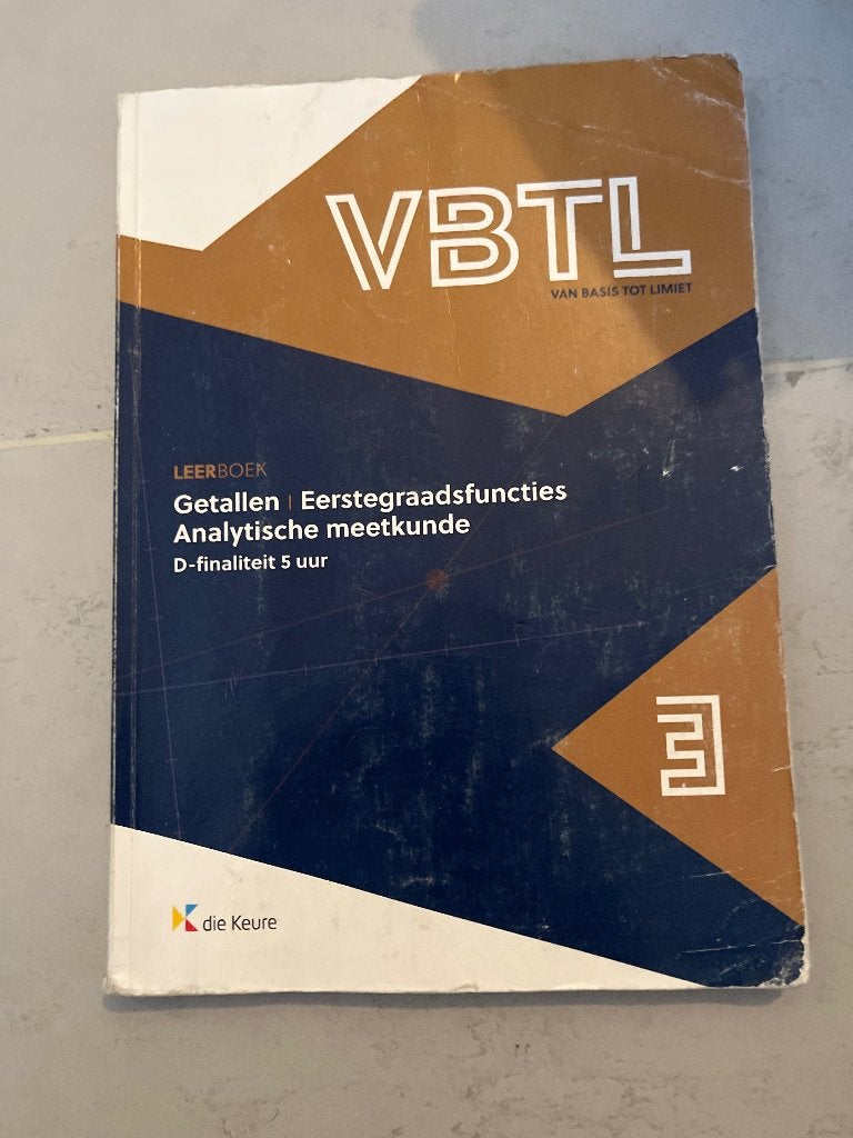 VBTL: Getallen, ASO, Die keure, Wiskunde B, Ophalen
