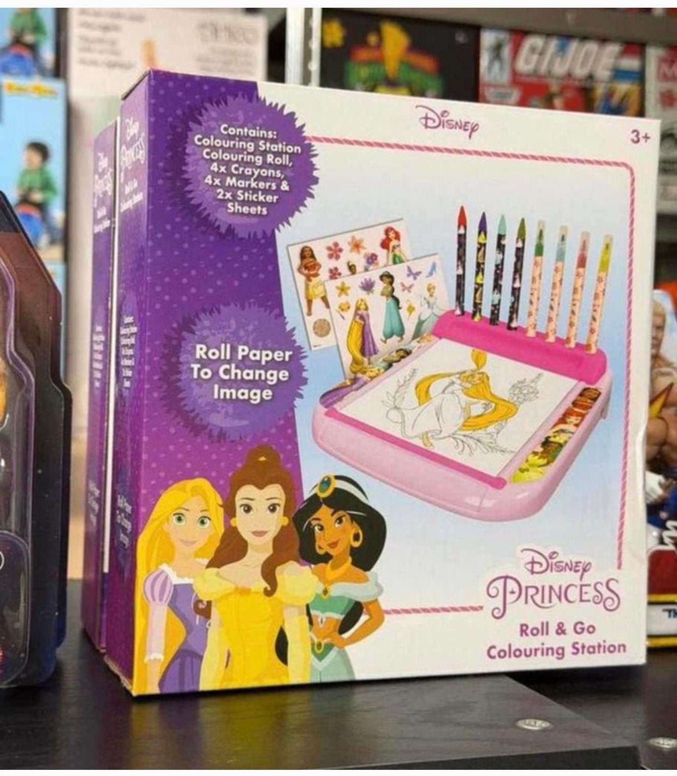 Disney Prinses Tekenbord Kleurset met rol tekenen prinsessen, Ophalen of Verzenden, Assepoester of Belle, Nieuw, Pen, Potlood of Stift