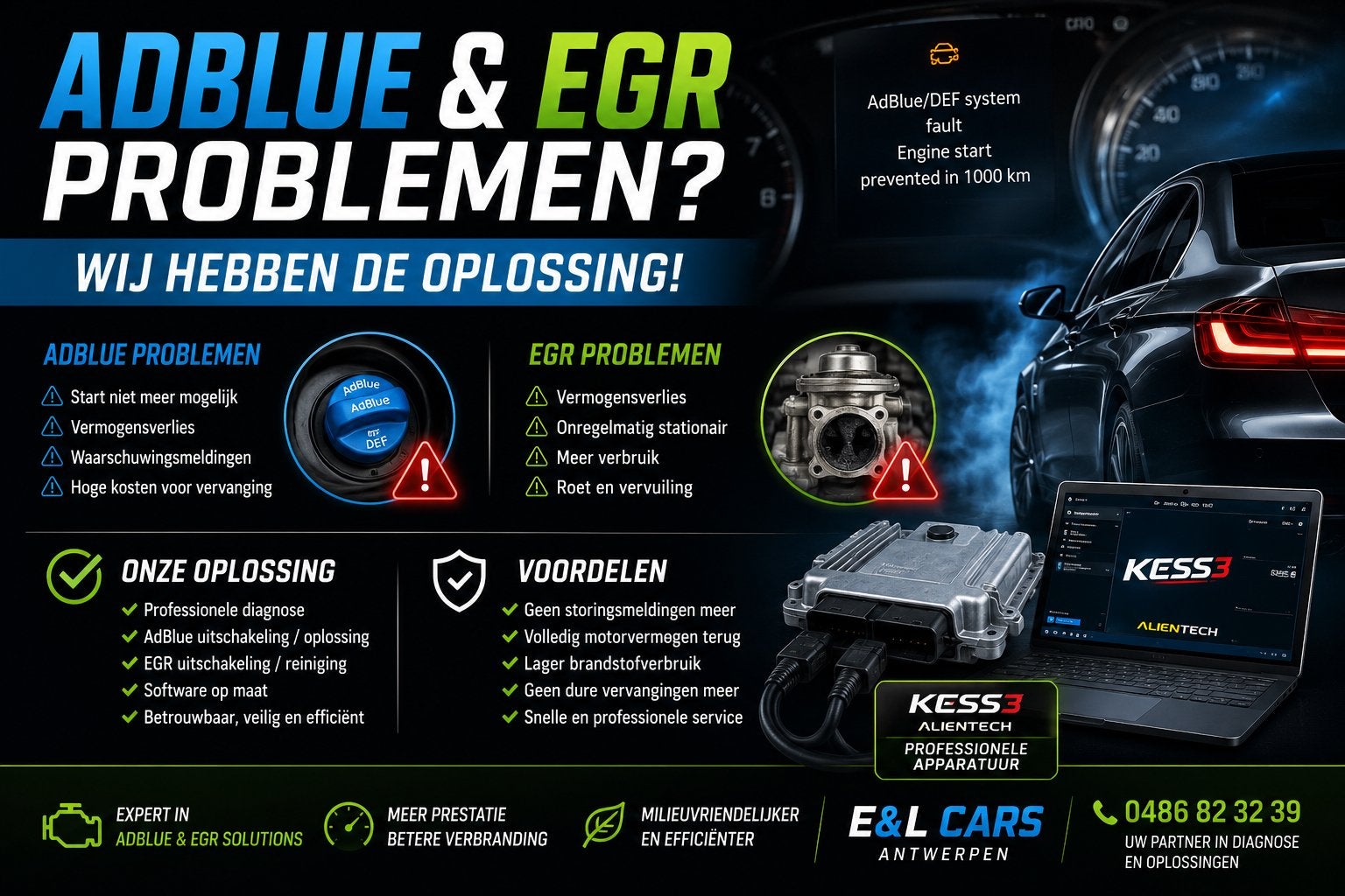 Adblue en Egr reparatie en oplossingen, Auto diversen, Tuning en Styling, Ophalen of Verzenden