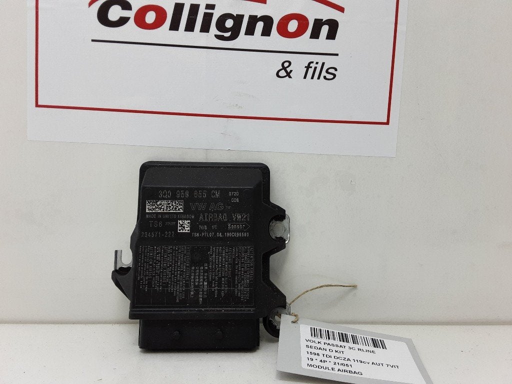 BOITIER AIRBAG Volkswagen Passat (3G2) (3Q959655CM), Volkswagen, Volkswagen AG, Utilisé, Kundenbetreuung@volkswagen.de