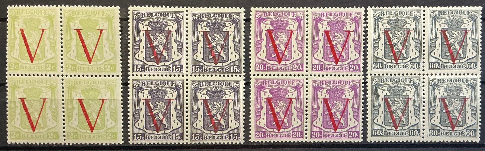 LOT 625. OBP:670/73. 4 blocs. MNH., Enlèvement ou Envoi, Non oblitéré, Gomme originale, Neuf
