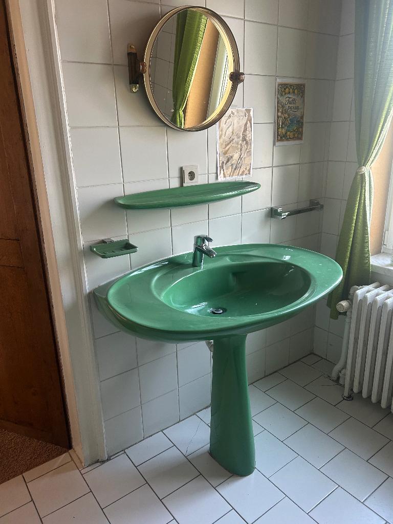 Vintage rétro salle de bain, Enlèvement, Utilisé, Avec baignoire