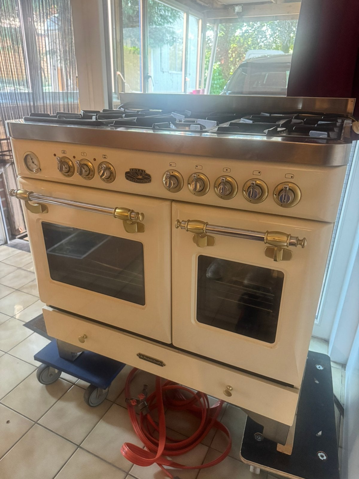 Gasfornuis Fratelli onofri nieuwstaat, Ophalen, Zo goed als nieuw, Grill, Halogeen