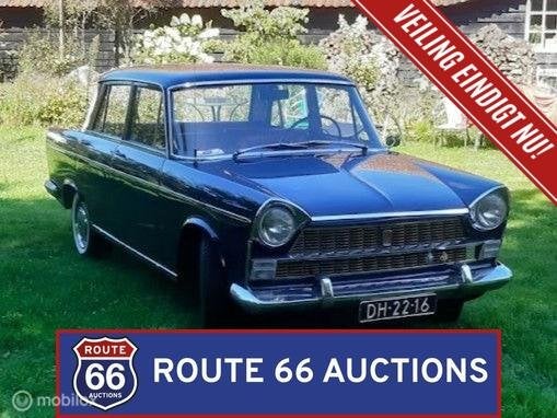 Fiat 1500L | 1962 | Route 66 Auctions, Auto's, Oldtimers, Zwart, Bedrijf, Handgeschakeld, Overige carrosserie