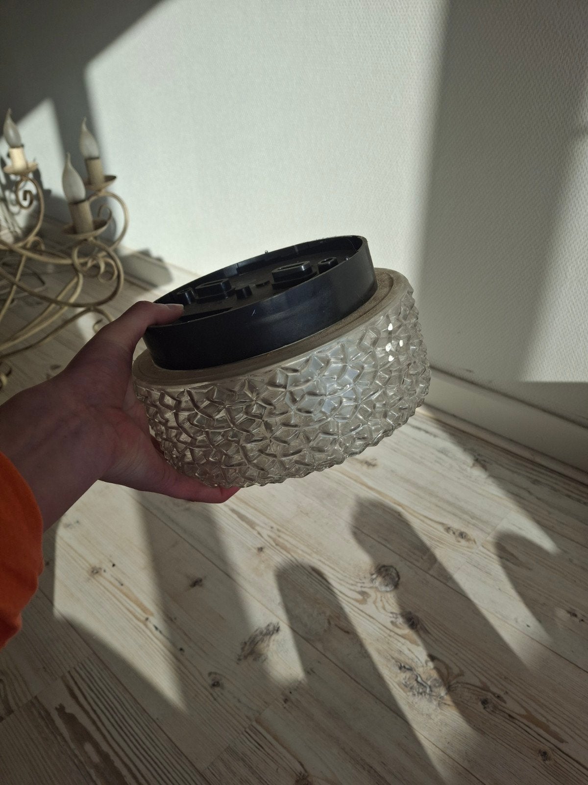 Kristallen plafondlamp, Ophalen of Verzenden
