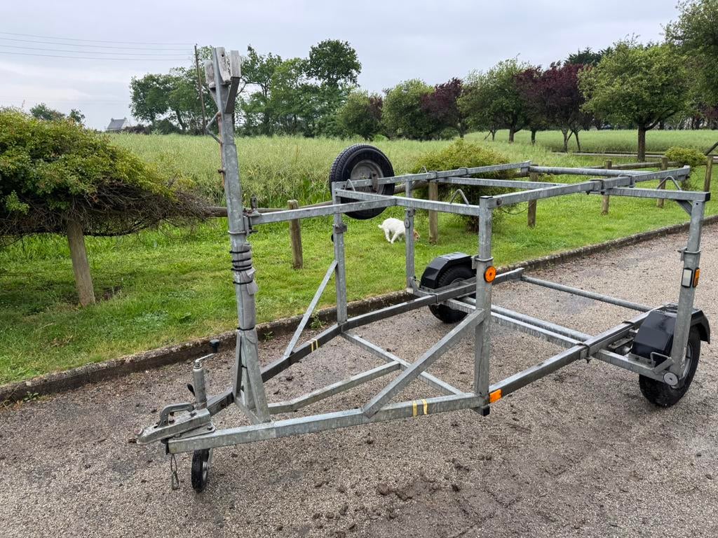 Remorque bateau double, Moins de 1 500 kg, Avec rouleaux, Moins de 6 mètres, Enlèvement