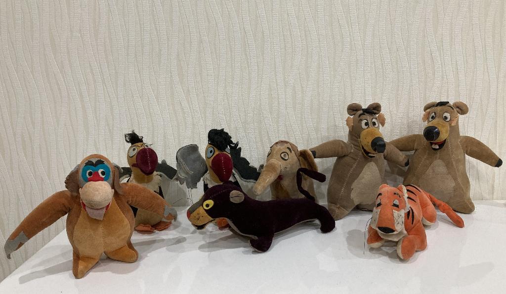 zolderopruiming: JUNGLE BOOK dieren van GUND uit 1966 DISNEY, Enlèvement ou Envoi, Utilisé
