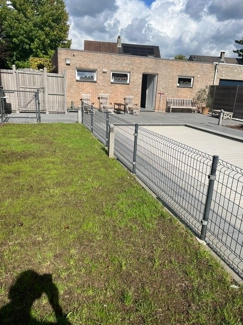 Tuinafsluiting Giardino Napoli-systeem van Brico., Tuin en Terras, Ophalen, Met poort, Gebruikt, Aluminium