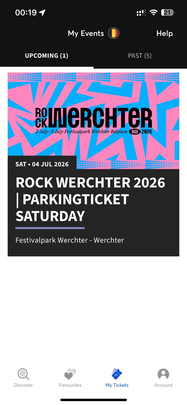 Werchter parking ticket zaterdag the hive beste parking
