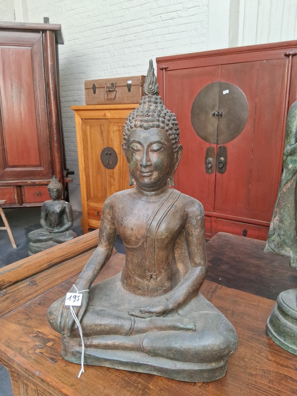 -10% Thaise bronzen Boeddha, Ophalen, Brons