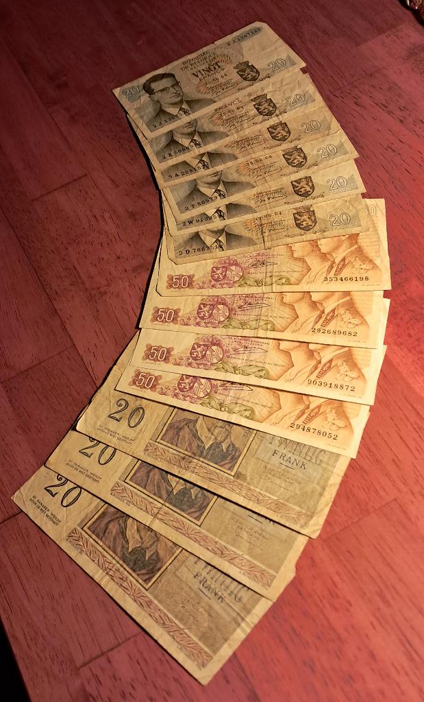 billets - Belgique, Envoi, Série