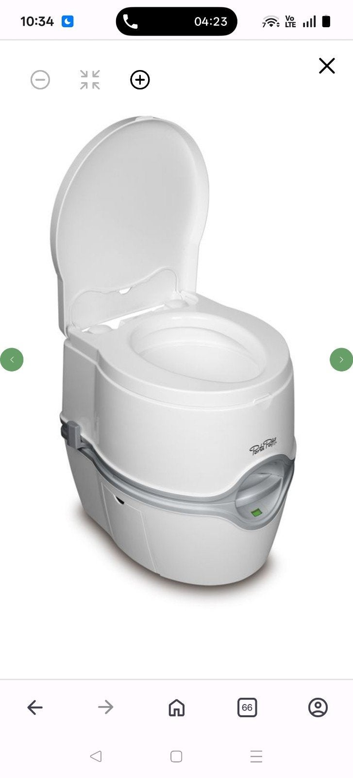 Thetford Porta Potti 565P draagbaar toilet, Ophalen, Nieuw