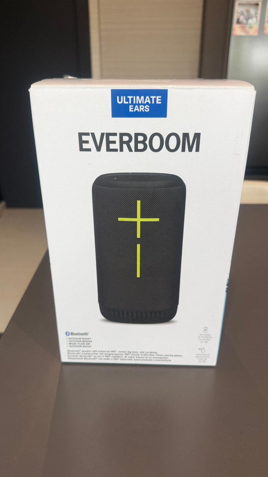 EVERBOOM Ultimate Ears Bluetooth-luidspreker, Ophalen, Zo goed als nieuw, Front, Rear of Stereo speakers, Overige merken