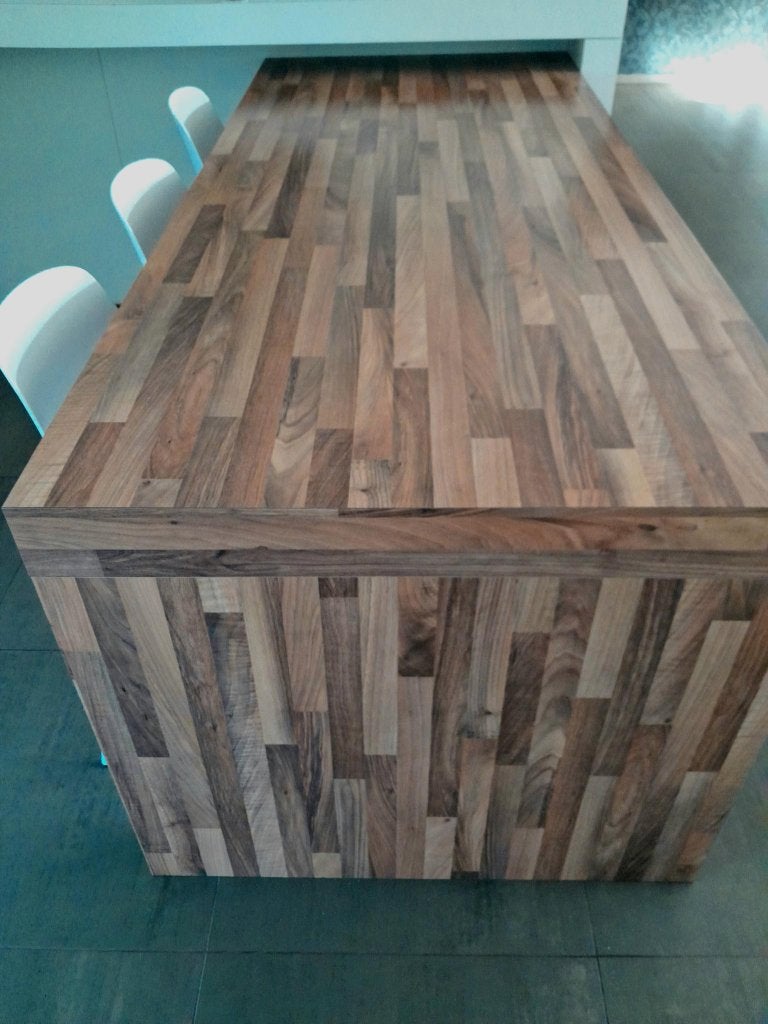 Massief Walnoot Eettafel (212x90) – Perfecte Staat, Ophalen, 200 cm of meer, Zo goed als nieuw, Vijf personen of meer
