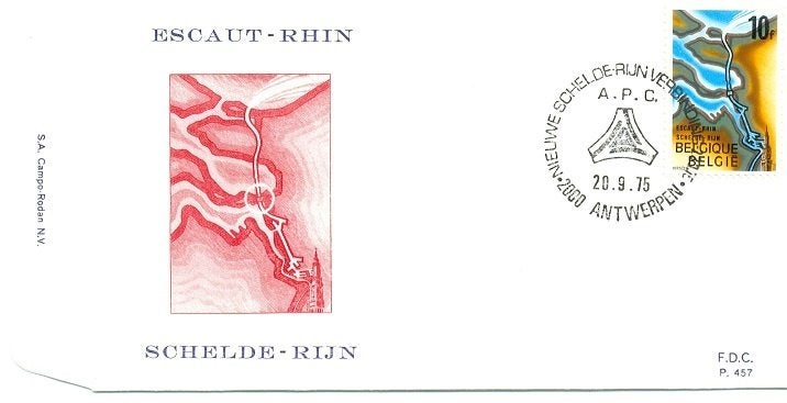 postzegels., Ophalen of Verzenden, Gestempeld, 1e dag stempel, Gestempeld