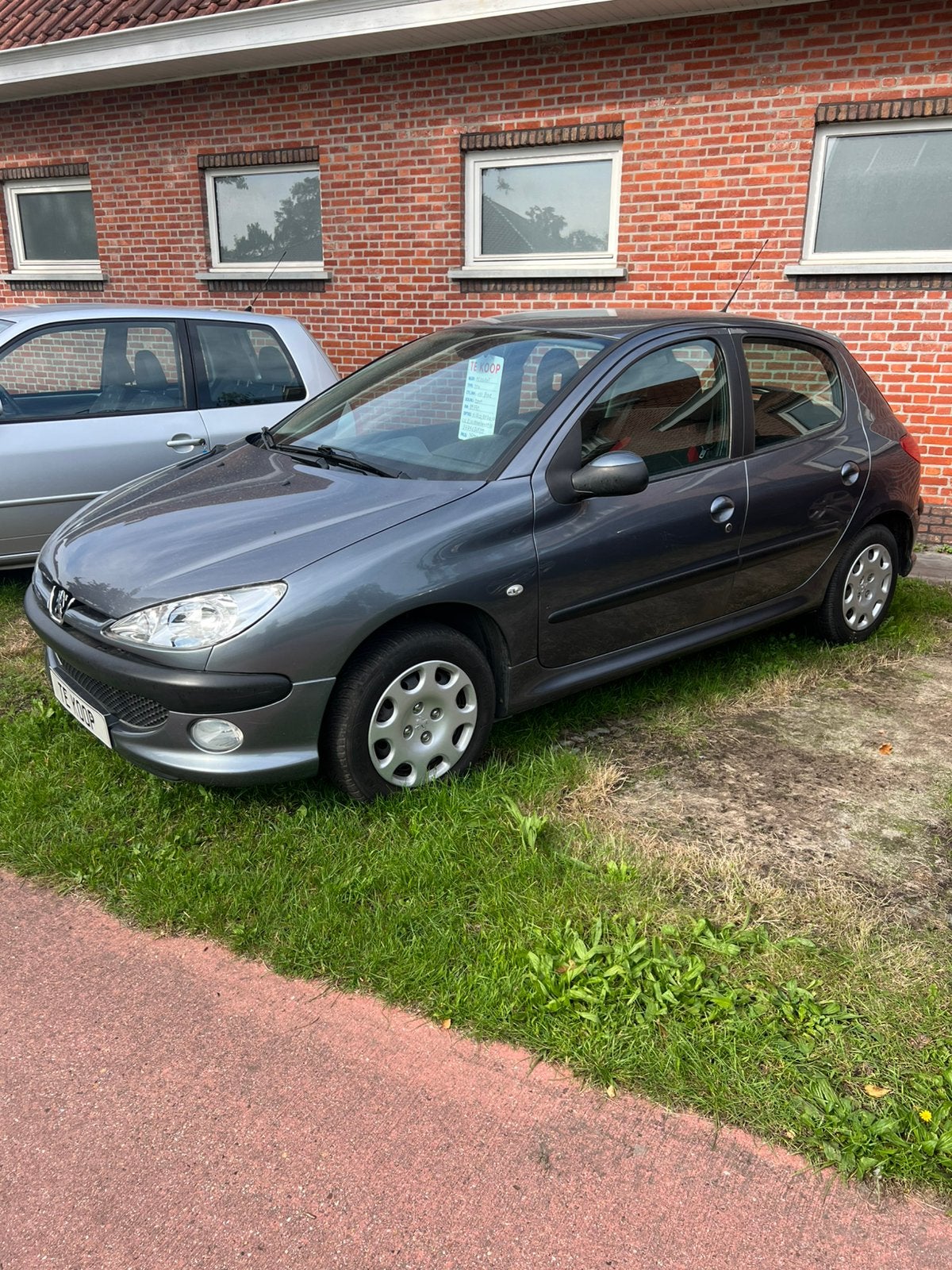 Peugeot 206 1.4i 2009 5deurs 88536km met airco, Auto's, 4 cilinders, Bedrijf, Zilver of Grijs, Stadsauto