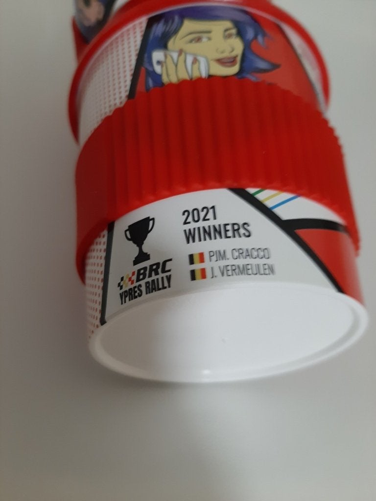 BRC Ypres rally 2021 winners, 2 drinkbussen met deksel, Enlèvement, Neuf, Autres types