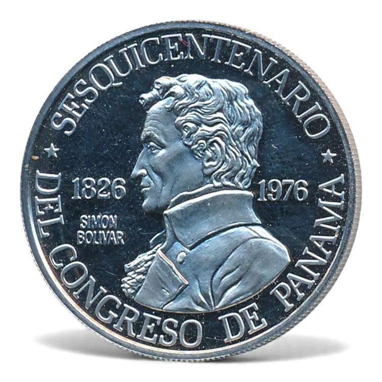 Platina Panama 150 Bolivares 1976, Postzegels en Munten, Ophalen of Verzenden, Platina