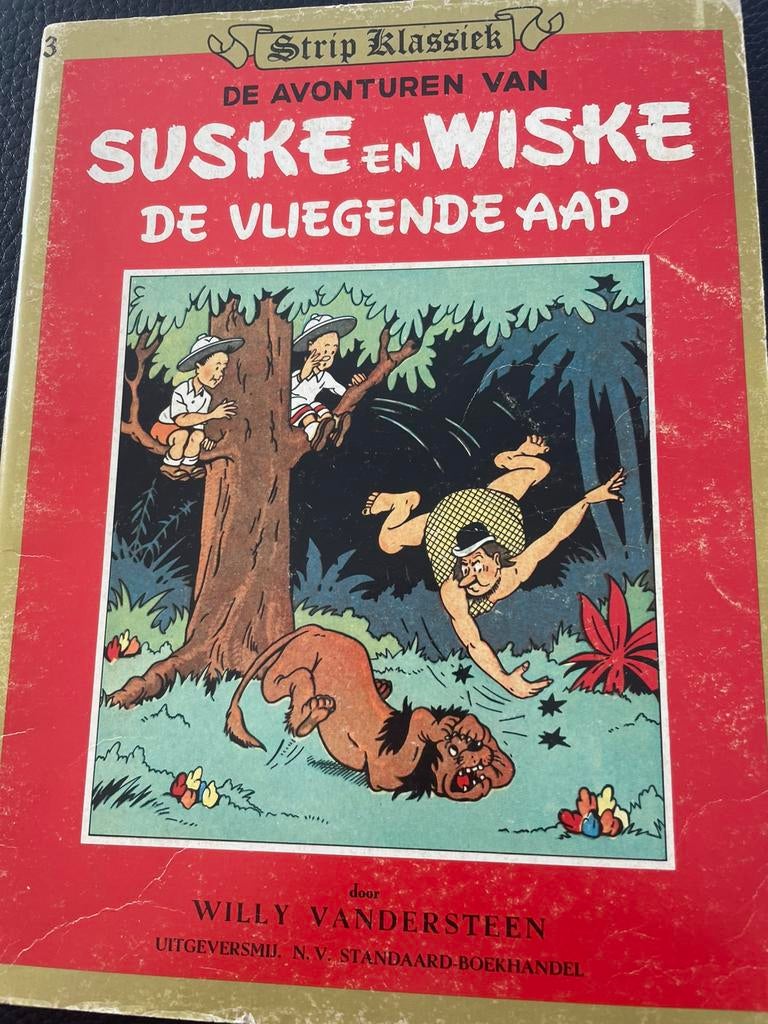 Suske en Wiske - De vliegende aap - 1981 - strip klassiek, Eén stripboek, Ophalen, Gelezen