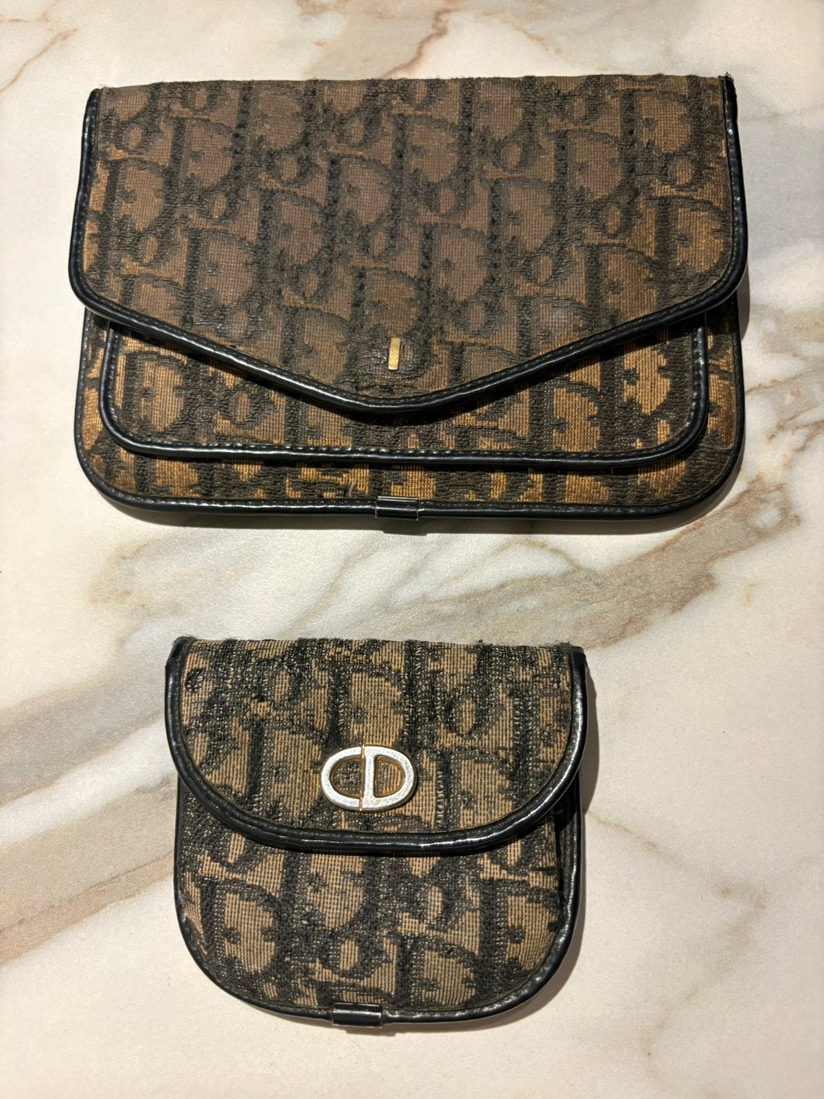 Christian dior vintage, Handtassen en Accessoires, Gebruikt, Overige kleuren, Met knipsluiting, Ophalen