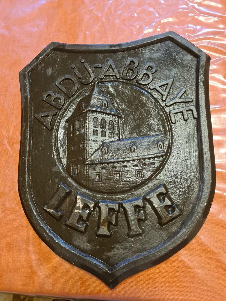 Plaque Abbaye Leffe, Collections, Marques de bière, Enlèvement ou Envoi, Leffe