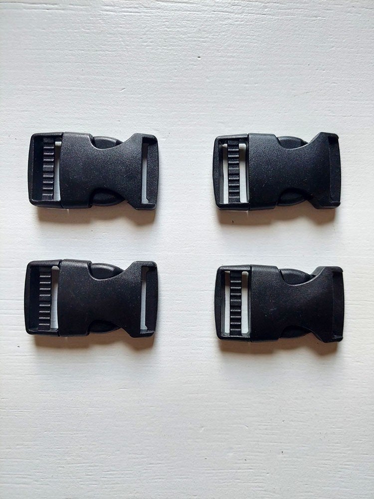 4 boucles à clic noire de 2,5 cm, Hobby & Loisirs créatifs, Enlèvement ou Envoi, Neuf, Tirette ou Fermeture
