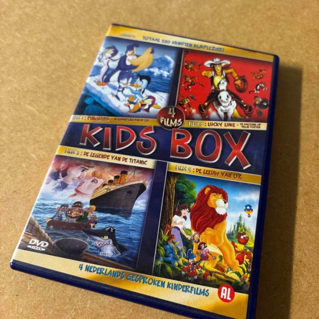 Kids Box (4 Films op DVD), Ophalen of Verzenden, Zo goed als nieuw, Tekenfilm