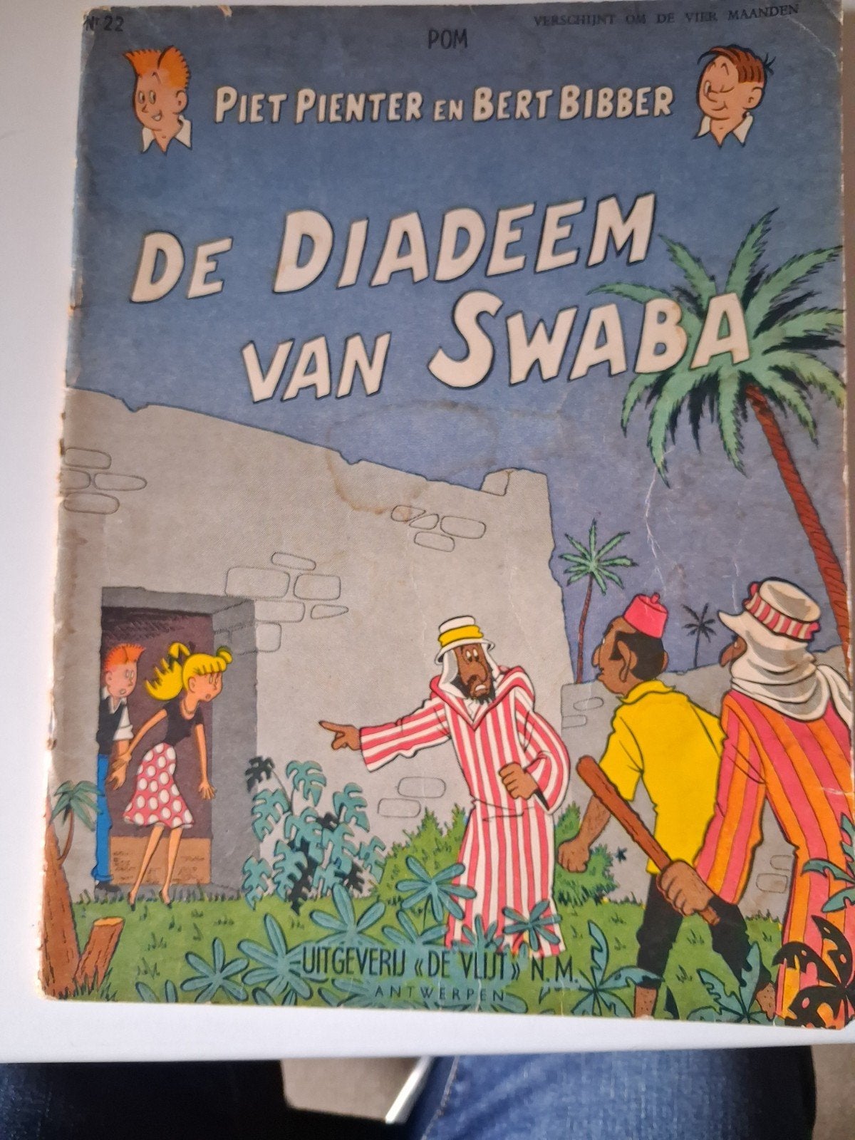 Piet Pienter, Bert Bibber, 1e druk,  DIADEEM VAN SWABA, Une BD, Envoi, POM, Utilisé