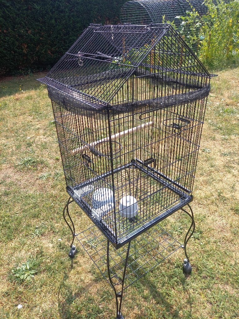 Vogelkooi parkiet, Dieren en Toebehoren, Ophalen, Zo goed als nieuw, Metaal, Vogelkooi