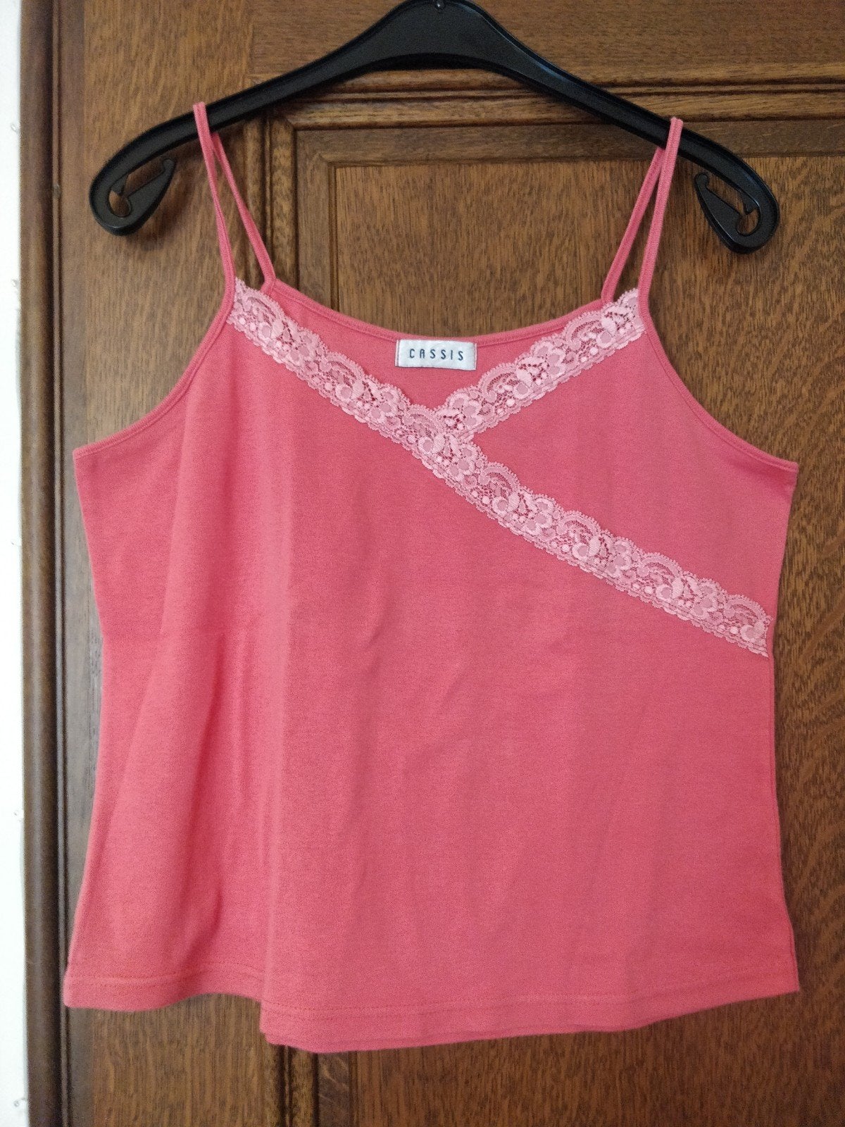 Topje Cassis,met kant, smalle bandjes,  maat 44, koraal,, Kleding | Dames, Ophalen, Maat 42/44 (L)