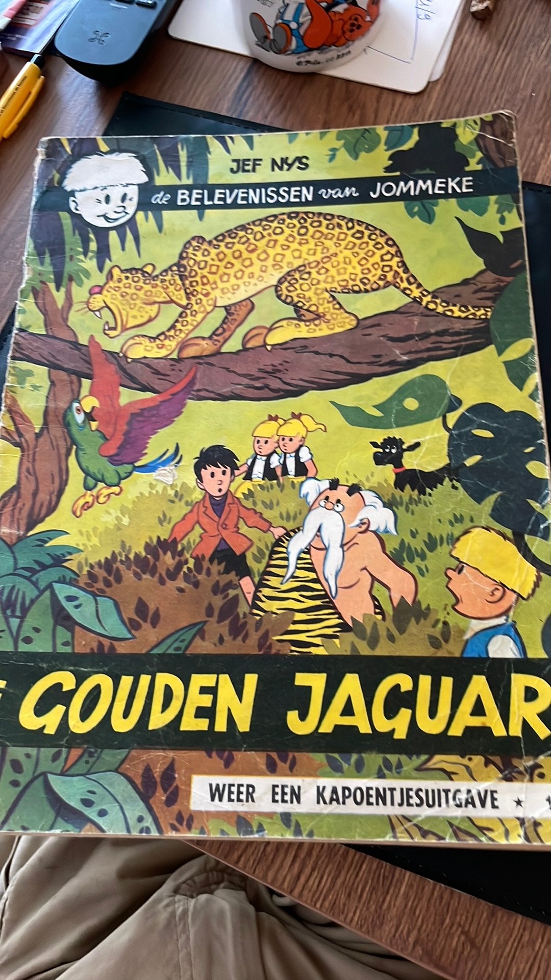 Jommeke - De gouden jaguar - nr 16, Boeken, Stripverhalen, Ophalen of Verzenden, Gelezen, Jef Nys.