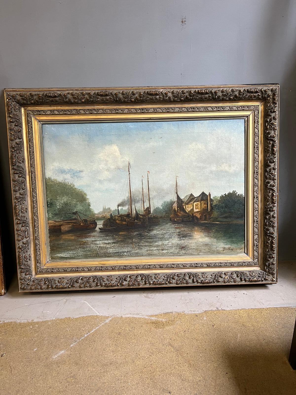 Antieke schilderij, Ophalen