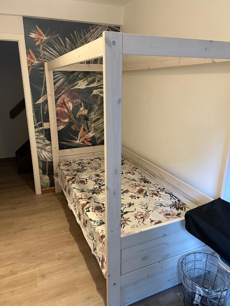 hemelbed 1-persoon, Ophalen, Gebruikt, 90 cm, Eenpersoons