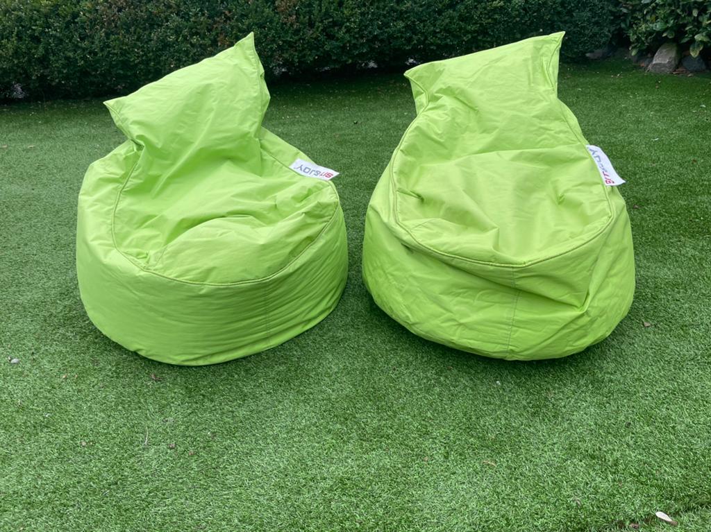 2 sit and joy zitzak stoel, Huis en Inrichting, Zitzakken, Ophalen, Groen, Zitzak