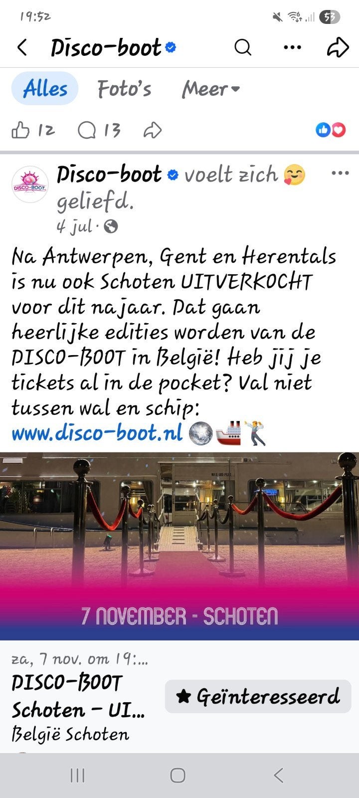 discoboot tickets, Tickets & Billets, Deux personnes