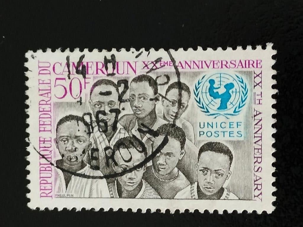 Kameroen 1966 - 20 jaar UNICEF, Postzegels en Munten, Verzenden, Overige landen, Gestempeld