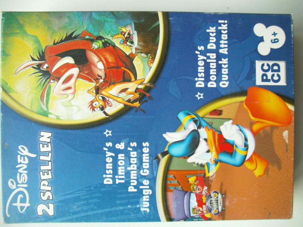 Disney 2 Spellen CD-Rom, Cd's en Dvd's, Ophalen of Verzenden, Gebruikt