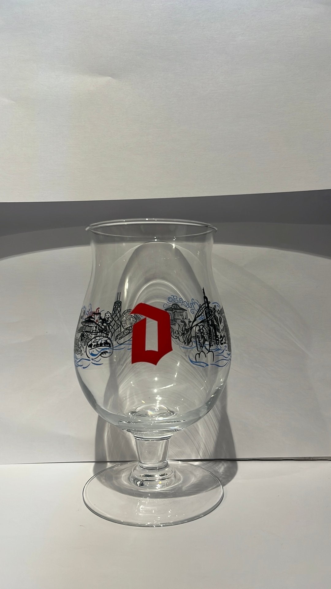 Duvel glas chicago, Verzamelen, Ophalen of Verzenden, Zo goed als nieuw, Duvel