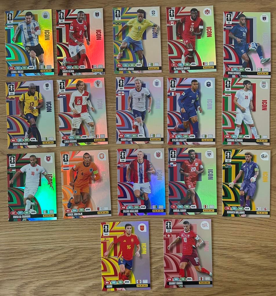 Panini Adrenalyn Coupe du Monde de la FIFA 2026 Les ICONES, Enlèvement ou Envoi, Neuf, Plusieurs images