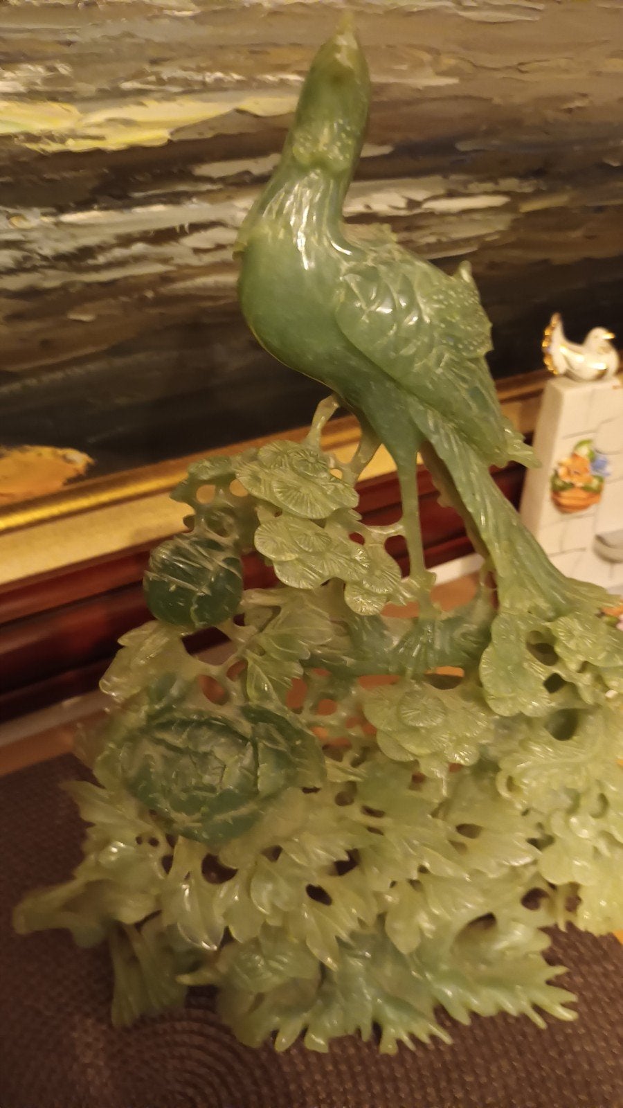 BEELD IN JADE, Antiek en Kunst, Ophalen, Beeld