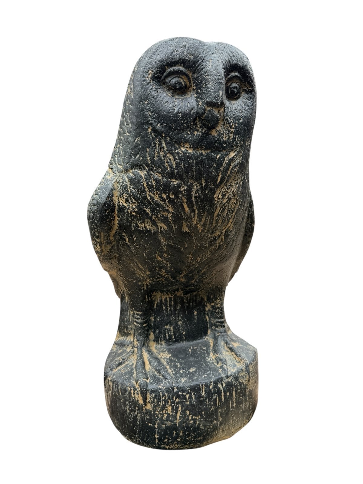 Stenen beeld van uil 50cm, Tuin en Terras, Tuinbeelden, Nieuw, Dierenbeeld, Steen, Ophalen