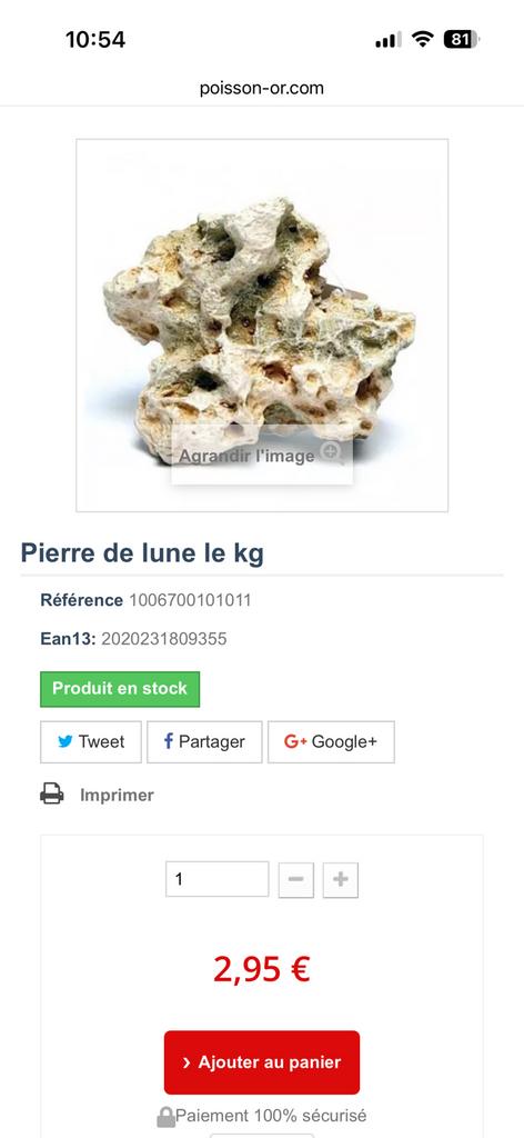 Pierre de lune africaine, Enlèvement, Comme neuf