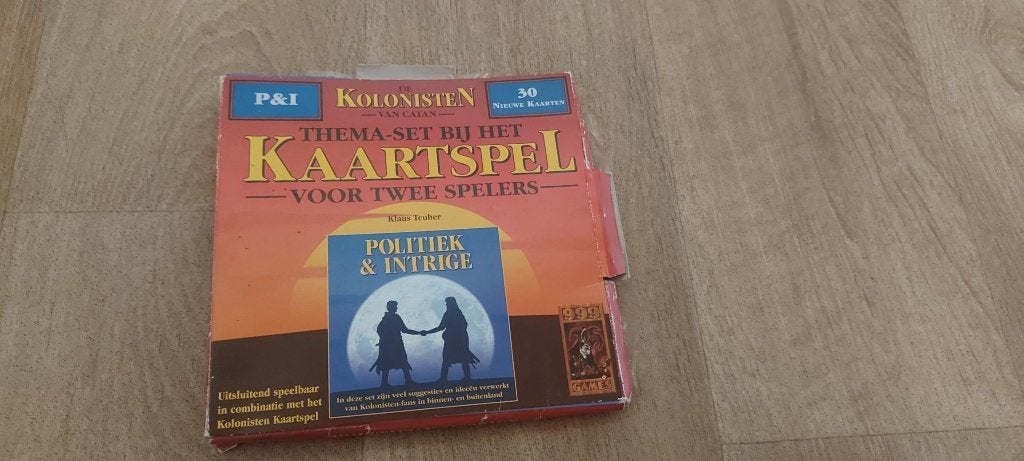 jeu de cartes zgan Catan Politics & Intrigue de 999 jeux, 1 ou 2 joueurs, Enlèvement ou Envoi, Comme neuf, 999 Games