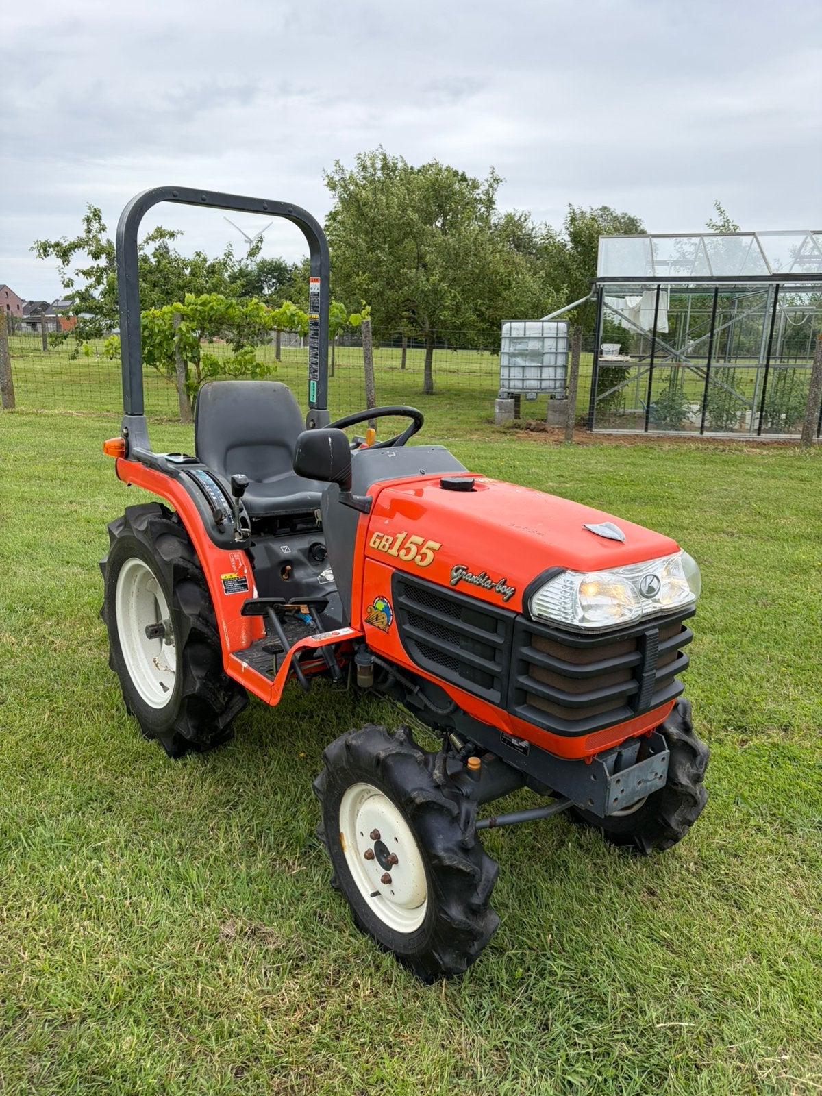 Minitractor Kubota GB155 - 3cilinder - 4x4 - SERVOSTUUR- TOP, Ophalen of Verzenden