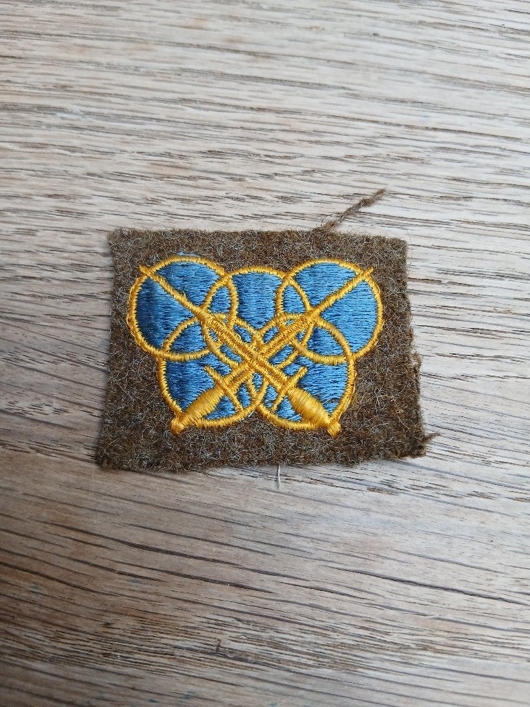 Brevet TMAP 1ier model variante rare en tissus, Envoi, Armée de terre, Emblème ou Badge