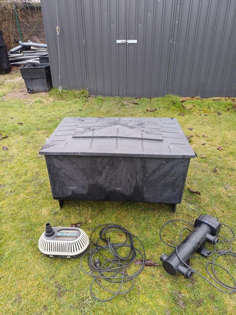 3 vaks vijverfilter met pomp en uv, Ophalen, Vijverfilter
