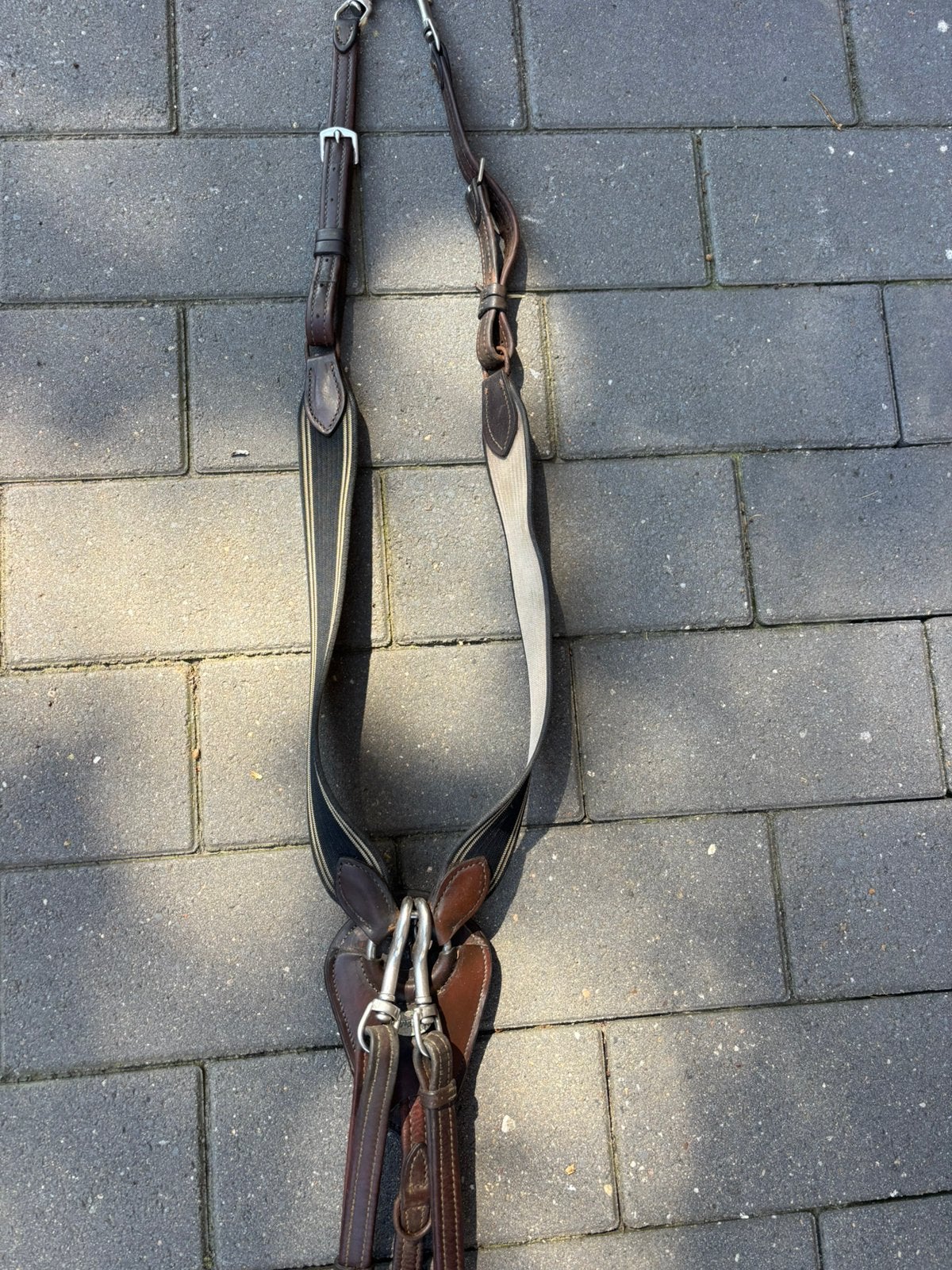 Martingale pony, Dieren en Toebehoren, Gebruikt, Springen, Bruin, Borsttuig