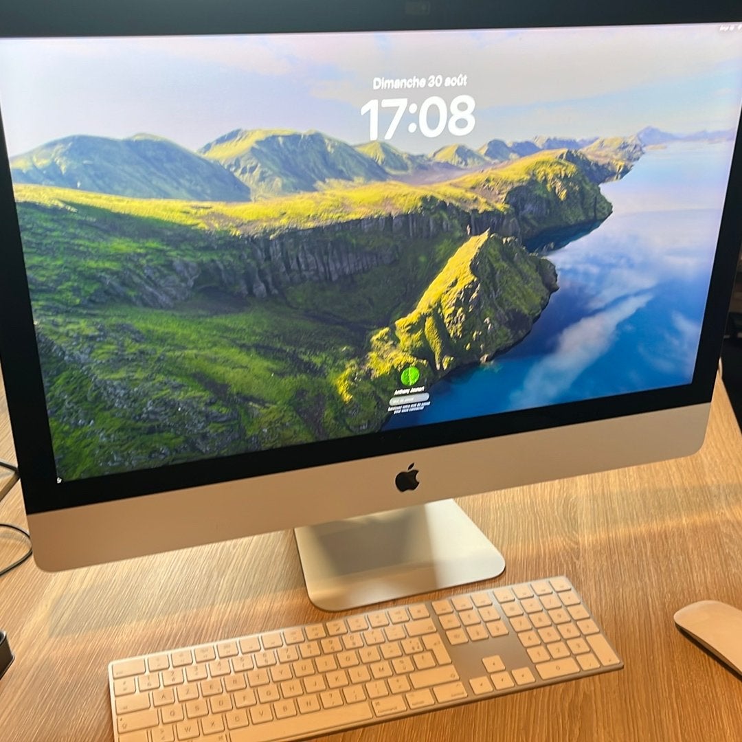 Imac 27" RETINA 5K, 2019, HDD, Enlèvement ou Envoi, 8 GB, 3 à 4 Ghz