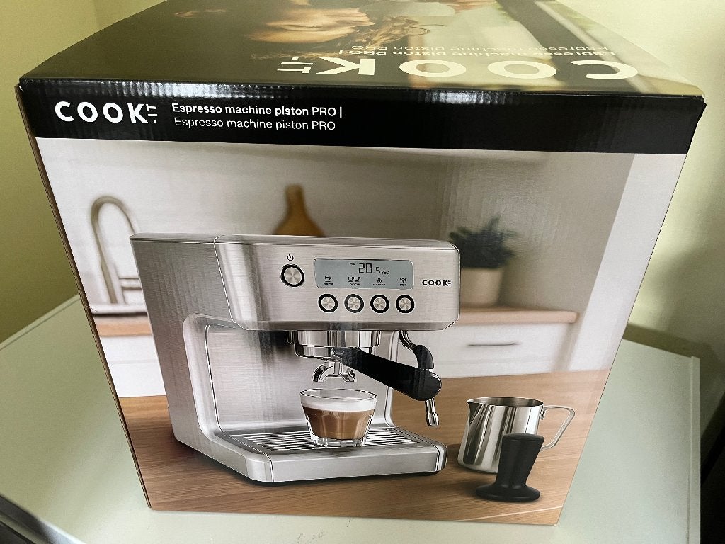 Espresso machine COOK IT, Espresso apparaat, Nieuw, Koffiebonen, 2 tot 4 kopjes