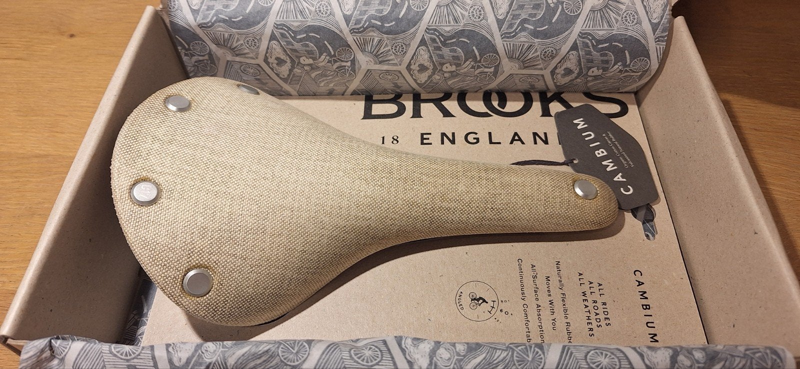 Brooks Cambium C17 zadel nieuw in de doos, Fietsen en Brommers, Oldtimerfiets, Nieuw, Ophalen of Verzenden, Brooks